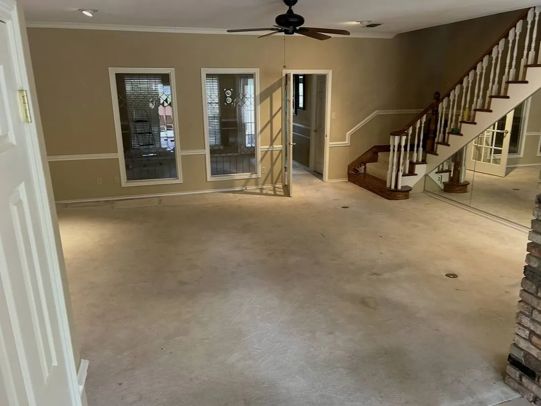 Before — Living Room — Kitchen Remodel by J2 Construction