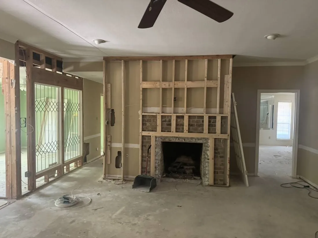 Framing — Fireplace — Kitchen Remodel by J2 Construction